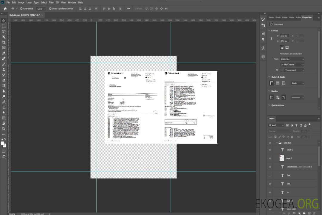 Modèle de relevé bancaire des citoyens des États-Unis au format Word et PDF (4 pages), bon pour prouver l'adresse template